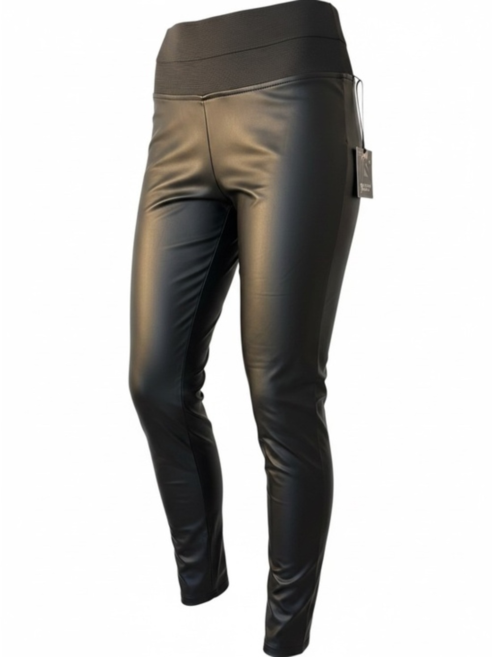 Simply Vera Vera Wang Black Faux Leather Leggings